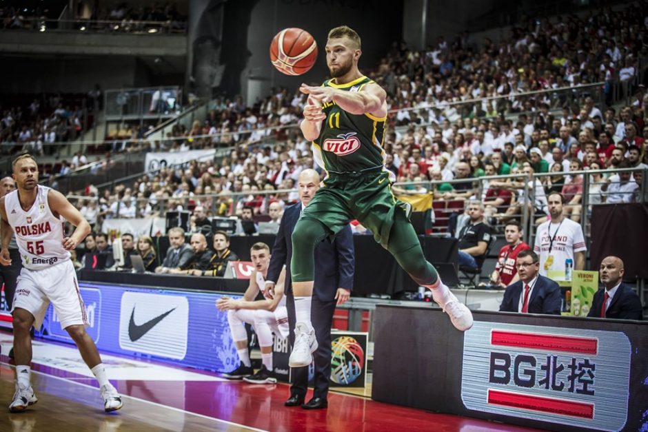 Lietuvos krepšinio rinktinė pasaulio čempionato atrankoje įveikė Lenkiją