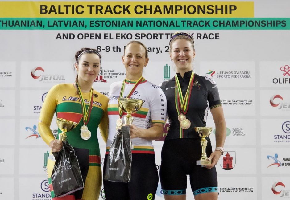 Baltijos treko čempionate dominavo Lietuvos dviratininkai
