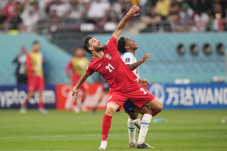 Anglijos rinktinė pademonstravo įspūdingą puolimą ir sutriuškino Irano futbolininkus