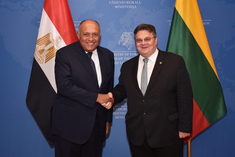Vilniuje Lietuvos ir Egipto užsienio reikalų ministrai aptarė bendradarbiavimą 