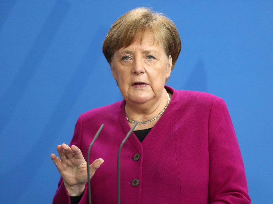 A. Merkel mato priežasčių koronaviruso situaciją vertinti optimistiškai