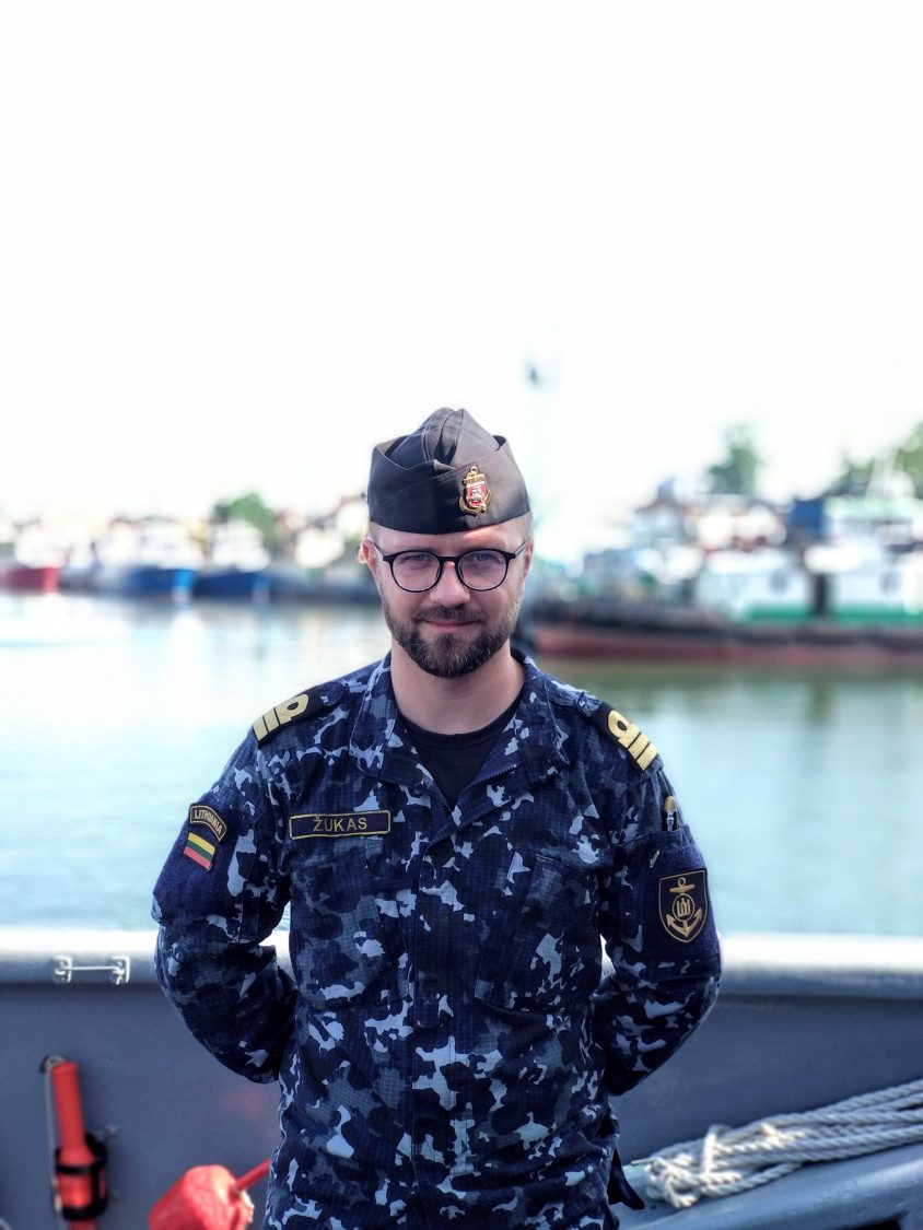 Lietuvos Karinių jūrų pajėgų laivo vadas: jūra stebima, lietuviai gali jaustis saugūs