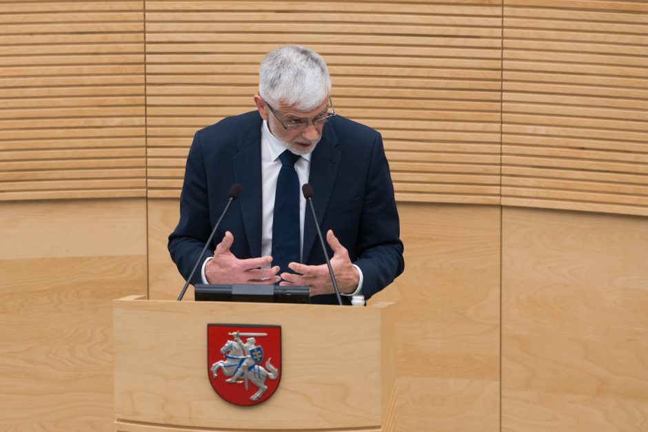 B. Markauskas atsakė į Seimo narių klausimus