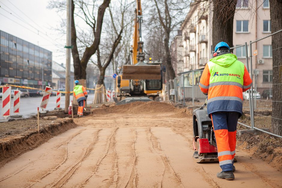 Prasidėjo svarbiausios Kauno gatvės rekonstrukcija: atsiras naujovių