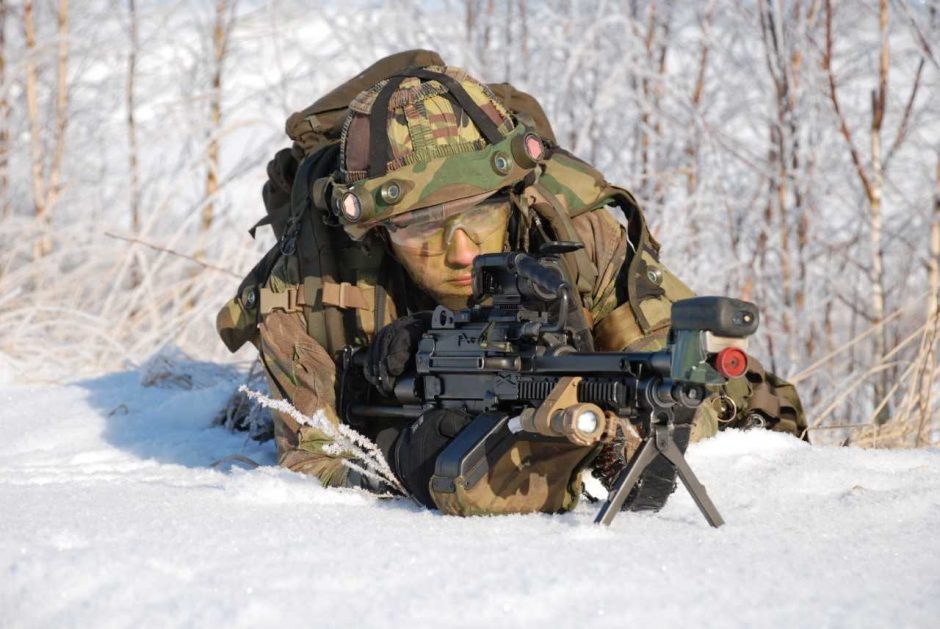 Nyderlandų kariams lietuviška žiema treniruotis netrukdo
