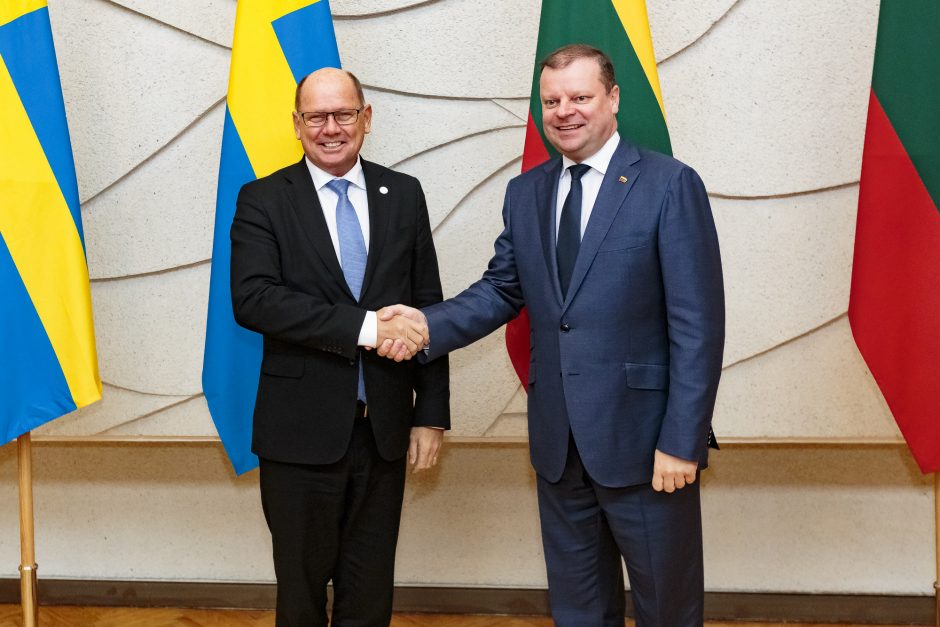 S. Skvernelis: Lietuva ir Švedija toliau puoselės EHU projektą