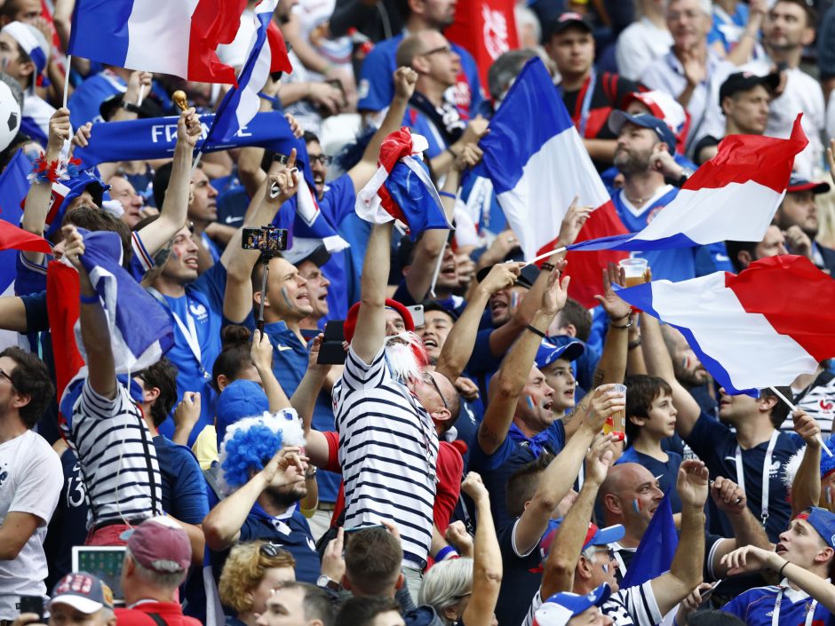 Prancūzijos futbolininkai pirmieji įžengė į pasaulio čempionato pusfinalį