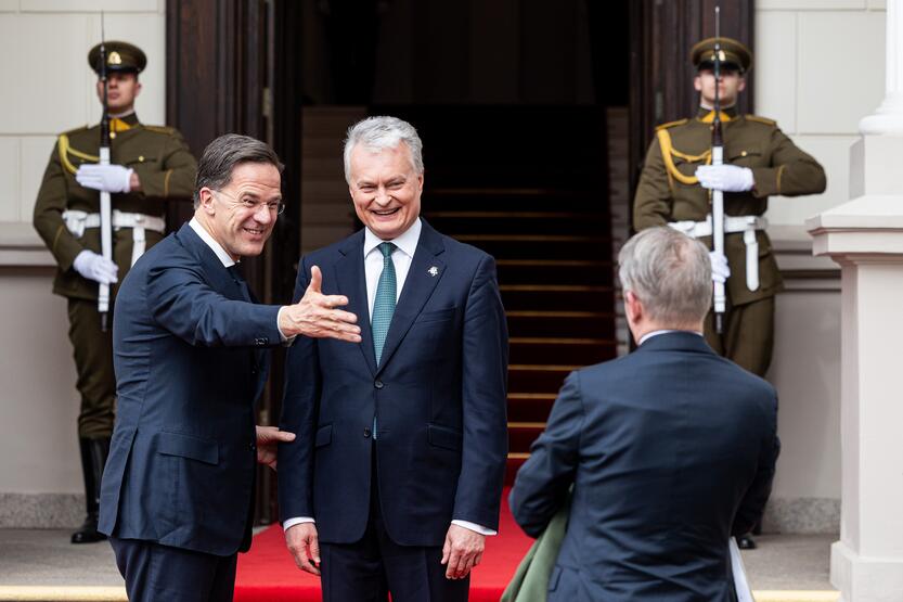 G. Nausėda susitiko su Nyderlandų premjeru M. Rutte