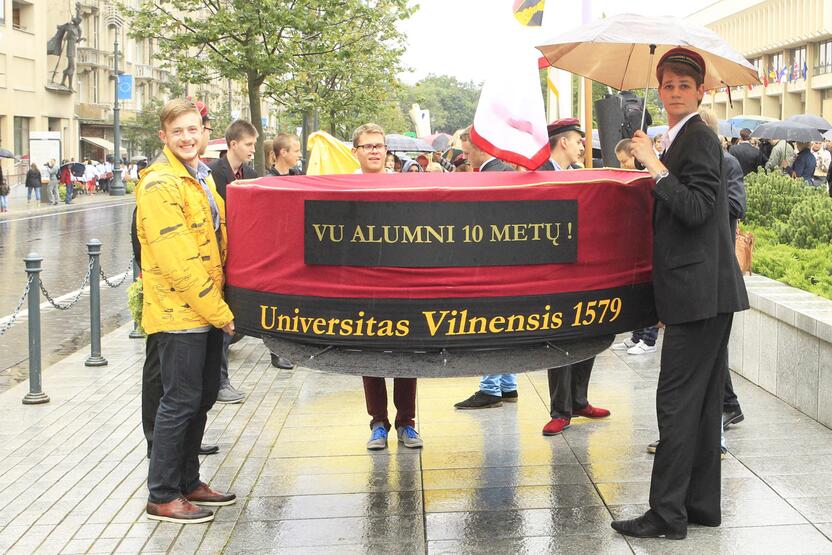 Vilniaus universiteto studentai pasitiko mokslo metus