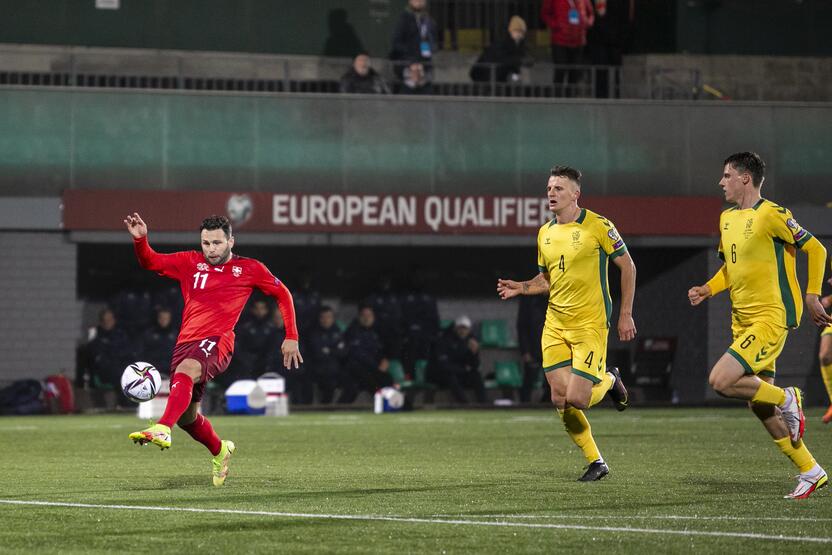 Pasaulio futbolo čempionato atranka: Lietuva – Šveicarija 0:4