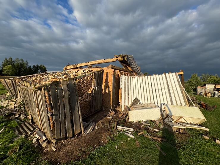 Viesulo padariniai Šiaulių rajone