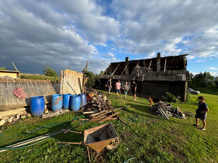 Viesulo padariniai Šiaulių rajone