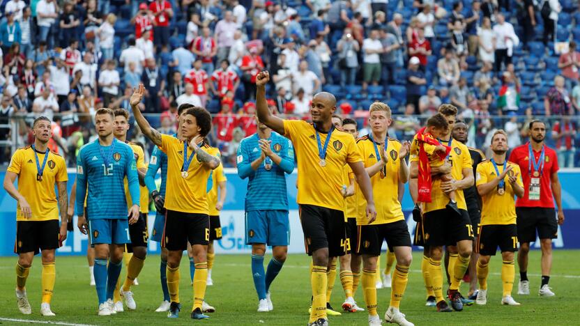 Pasaulio futbolo čempionatas: Belgija - Anglija 2:0