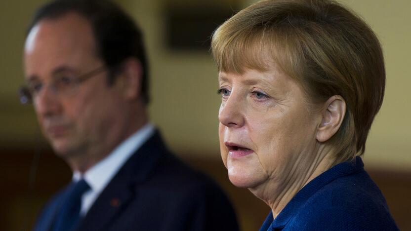 Angela Merkel ir Francois Hollande