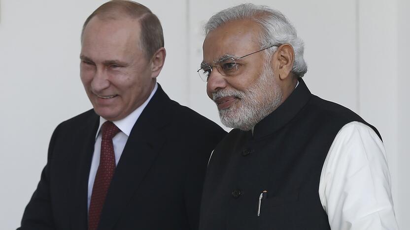 Vladimiras Putinas ir Narendra Modi