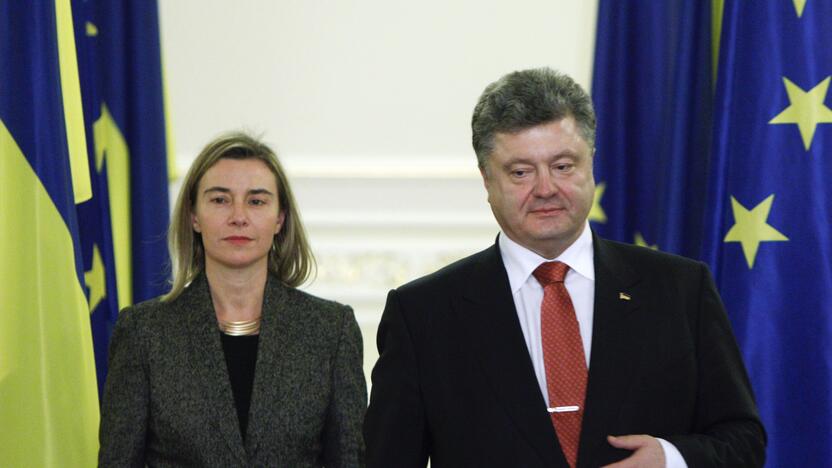 Federica Mogherini ir Petro Porošenka