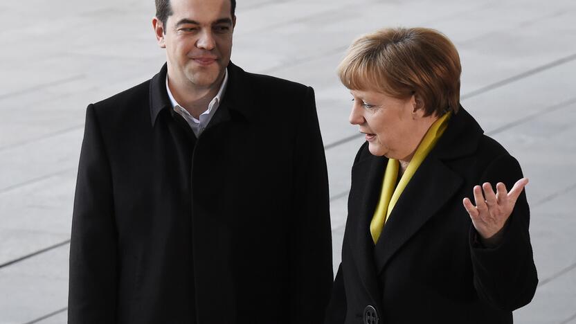 Aleksis Tsipras ir Angela Merkel