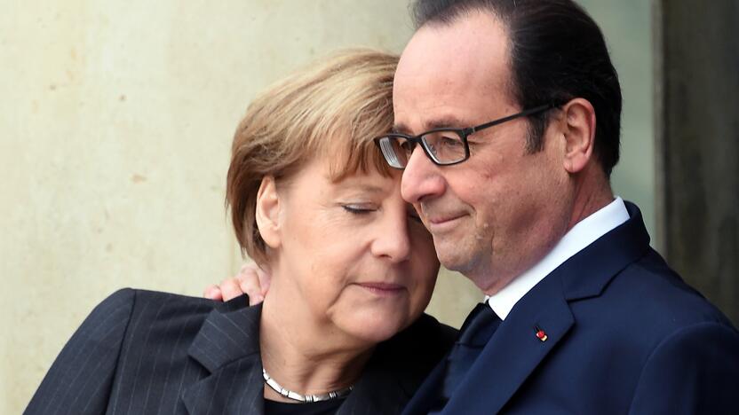 Angela Merkel ir Francois Hollande