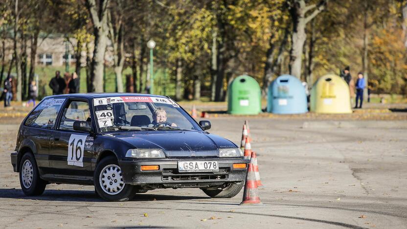 Žiemos sezoną greičio mėgėjai pasitiko „Pajūrio slalomu“