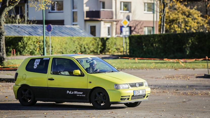 Žiemos sezoną greičio mėgėjai pasitiko „Pajūrio slalomu“