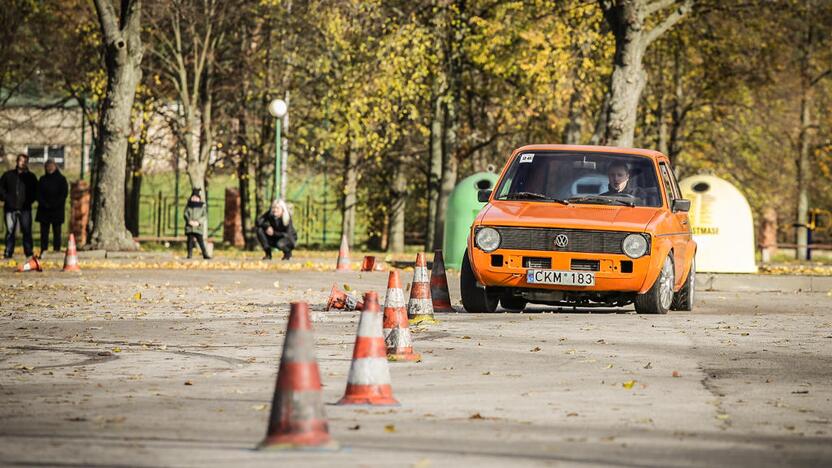 Žiemos sezoną greičio mėgėjai pasitiko „Pajūrio slalomu“