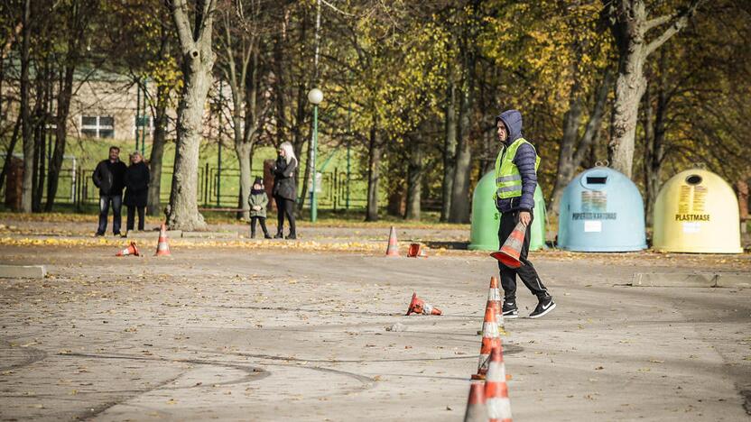 Žiemos sezoną greičio mėgėjai pasitiko „Pajūrio slalomu“