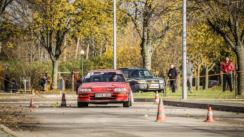 Žiemos sezoną greičio mėgėjai pasitiko „Pajūrio slalomu“