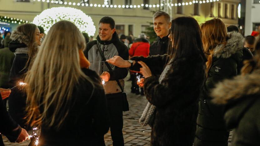 Naujametinis fejerverkas Klaipėdoje 2019