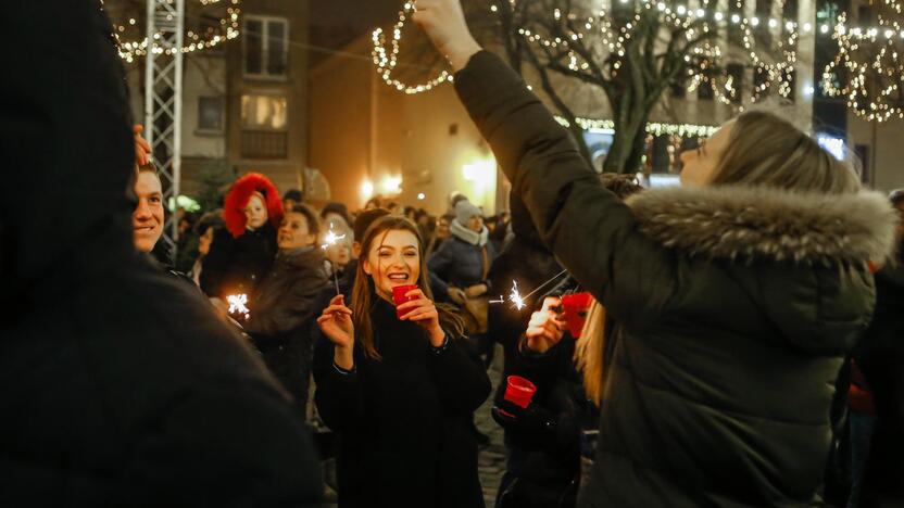 Naujametinis fejerverkas Klaipėdoje 2019