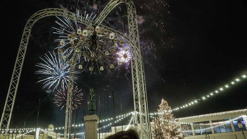 Naujametinis fejerverkas Klaipėdoje 2019