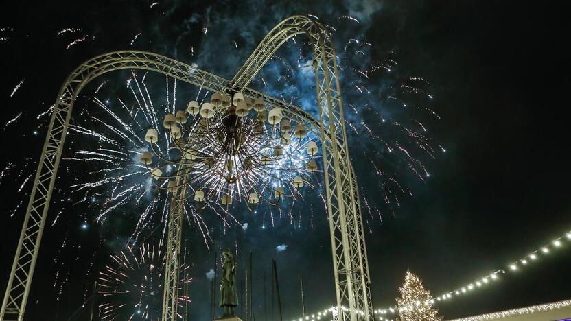 Naujametinis fejerverkas Klaipėdoje 2019