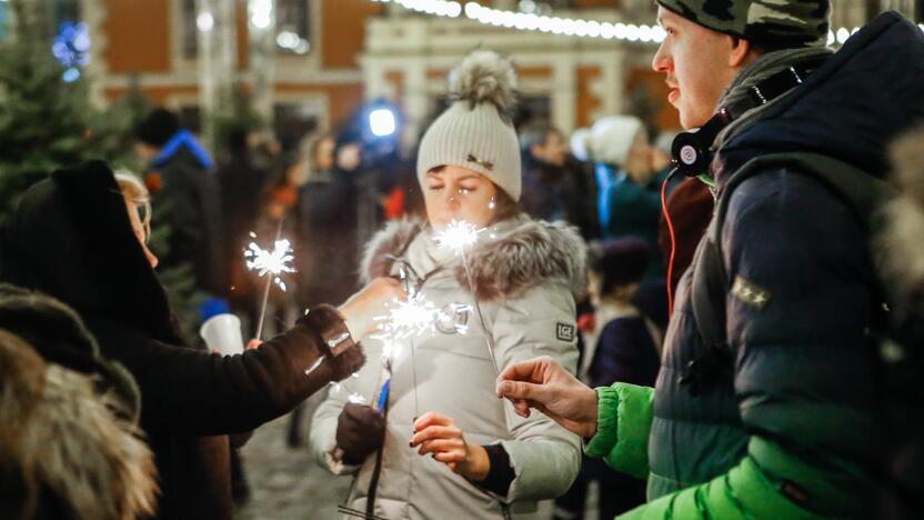 Naujametinis fejerverkas Klaipėdoje 2019