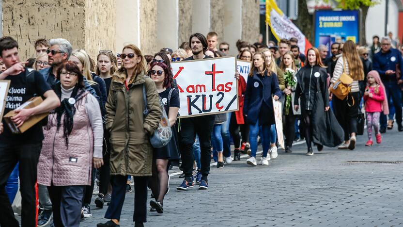 Studentų gedulo akcija