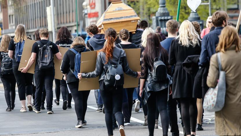 Studentų gedulo akcija