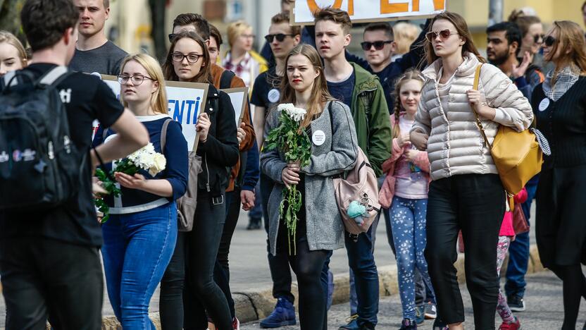 Studentų gedulo akcija