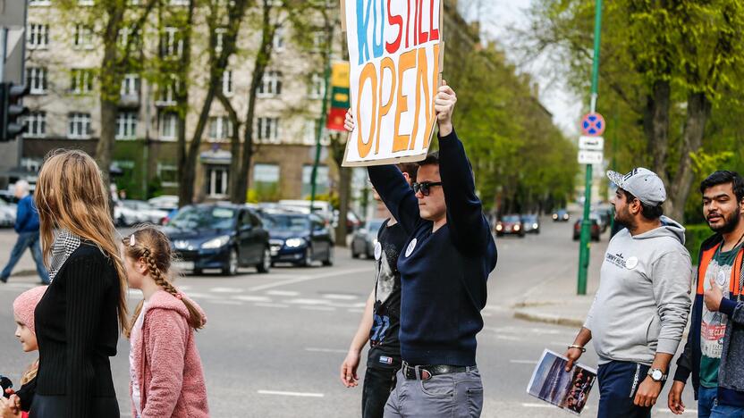 Studentų gedulo akcija