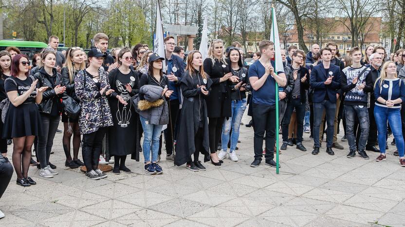 Studentų gedulo akcija