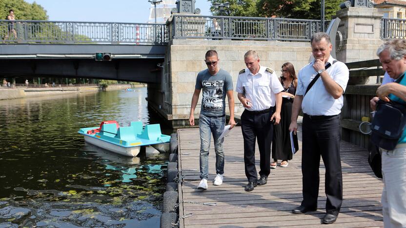 Pramogų Danės krantinėje patikra