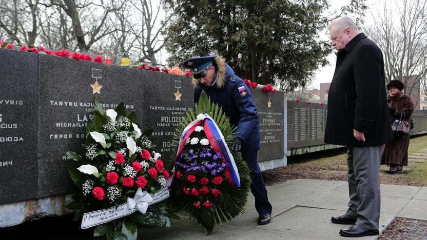 Veteranai minėjo raudonosios armijos įžengimo į Klaipėdą metinės