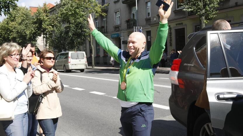 Olimpinė bronza parvežta į Klaipėdą