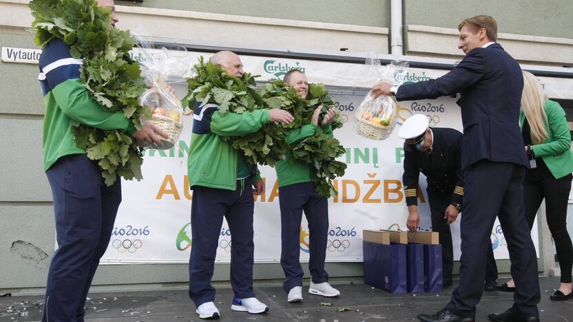 Olimpinė bronza parvežta į Klaipėdą