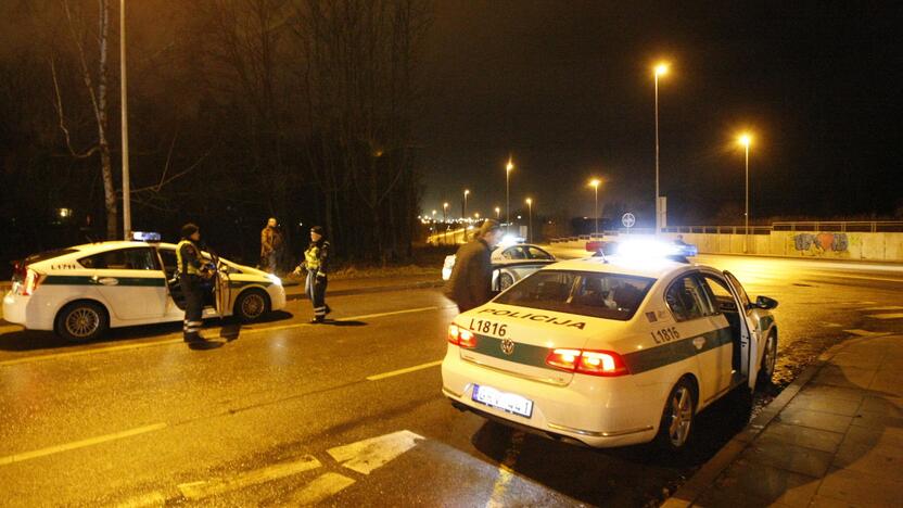 Naktinis policijos reidas Klaipėdos gatvėse