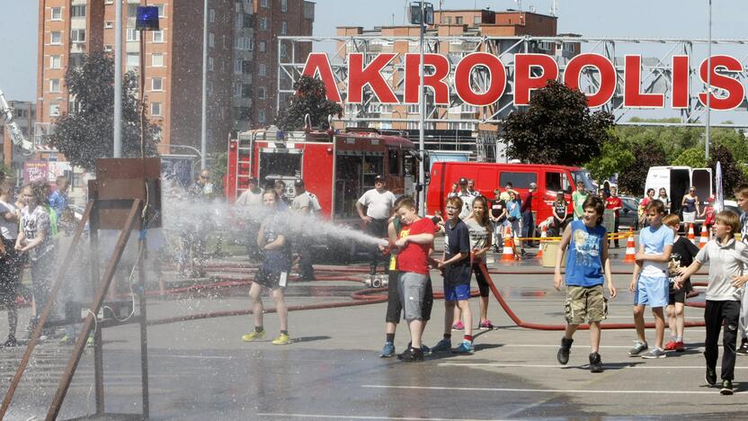 Jaunųjų ugniagesių šventė Klaipėdoje