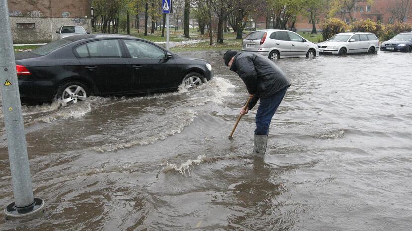 Potvynis Klaipėdoje 2017