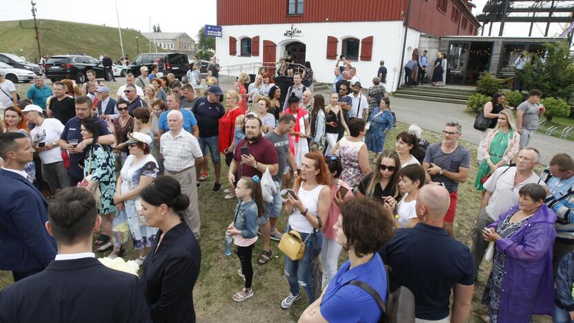 Jūros šventės metu prezidentui G. Nausėdai – klaipėdiečio akibrokštas