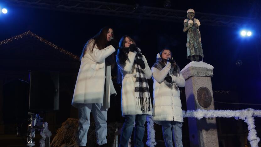 Klaipėdoje įžiebta pagrindinė miesto eglė!