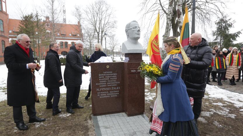  Alfonsui Žaliui biusto atidengimo ceremonija