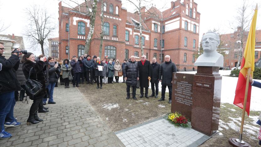  Alfonsui Žaliui biusto atidengimo ceremonija