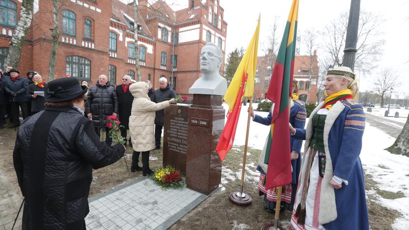  Alfonsui Žaliui biusto atidengimo ceremonija