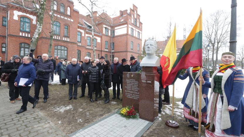  Alfonsui Žaliui biusto atidengimo ceremonija